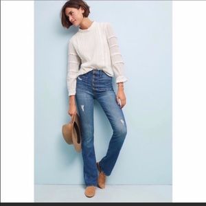 Mother Jeans The Hustler patch pocket distressed